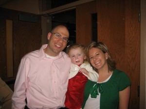 The family at the Christmas pagent