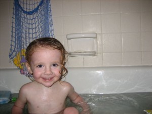 mira-bath Mira taking a bath tonight