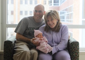 Pat, Luna and Erika at the hospital