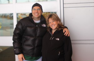 Here we are at the entrance to the hospital!